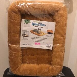 Quiet Time Bolstered Pet Bed in Tan